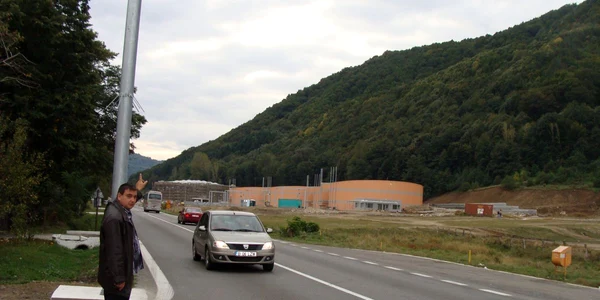 Punct electronic de citire a rovinietei. FOTO: Arhivă