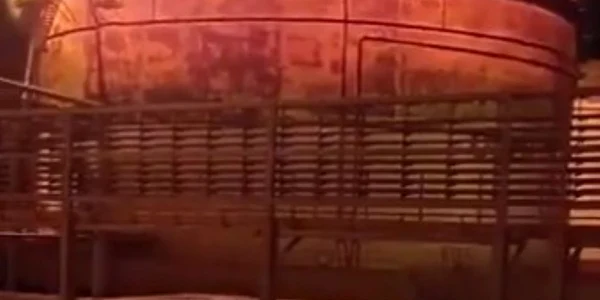 Incendiu în Crimeea  Foto Captură video Twitter jpg