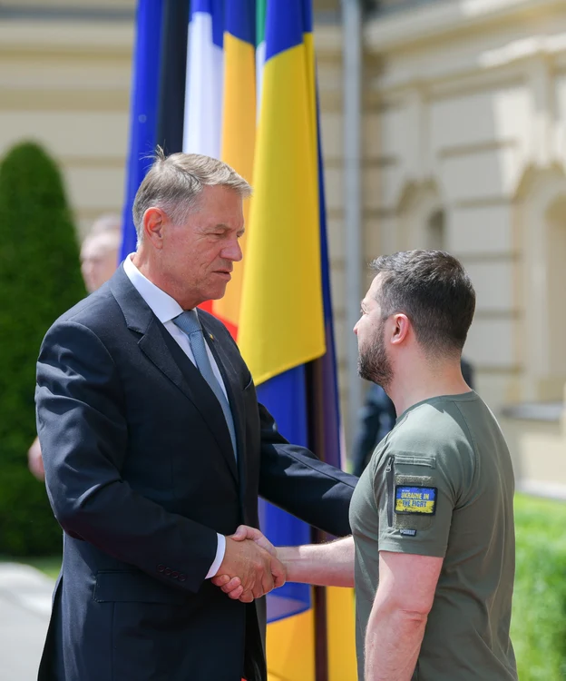 Klaus Iohannis, la vizita în Ucraina FOTO Twitter Iohannis