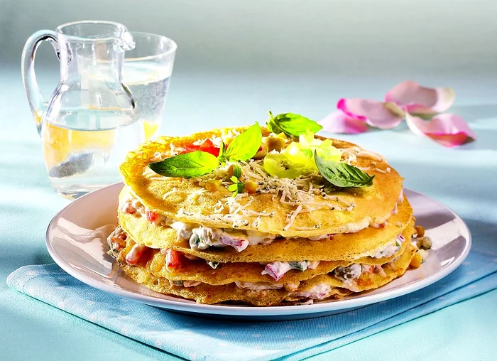 tort de clatite cu branza si legume jpeg