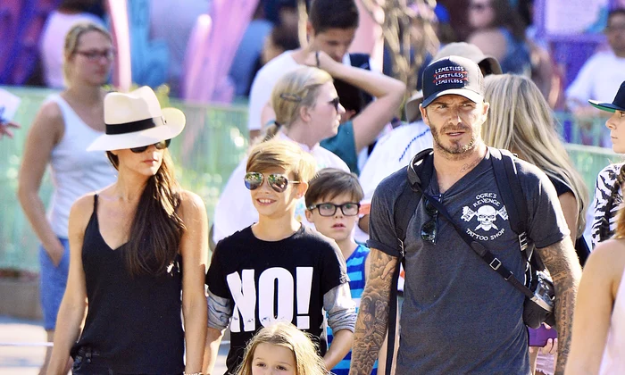 David Beckham and Victoria Beckham spend the day with their kids at Disneyland in Anaheim, CA **ORIGINAL DATE TAKEN 08/24/15** jpeg