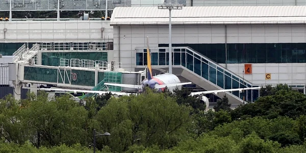 avion al Asiana Airlines parcat la Daegu International Airport Foto EPA EFE jpg