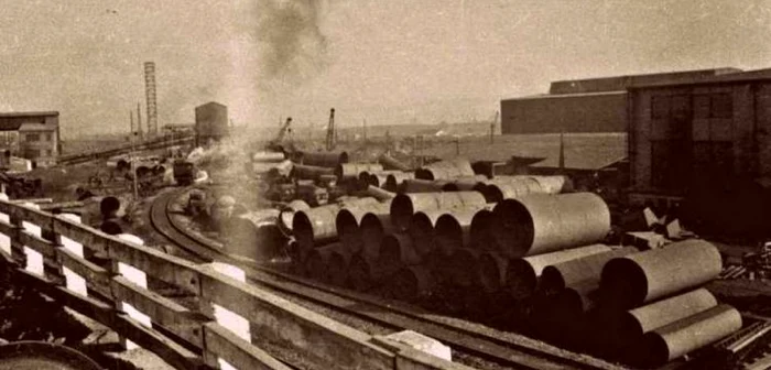 Combinatul siderurgic din Hunedoara, în 1950. FOTO: ARHIVA ICSH.