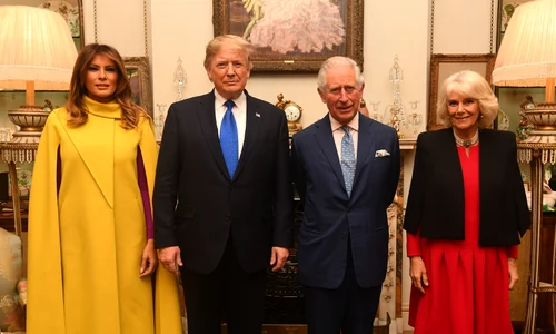 Melania și Donald Trump, Regele Charles, Regina Camilla, Profimedia (2) jpg