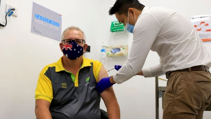 Premierului Scott Morrison i s-a administrat vaccinul Pfizer
