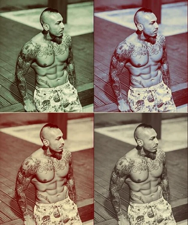 Velea e foarte mândru de abdomenul său