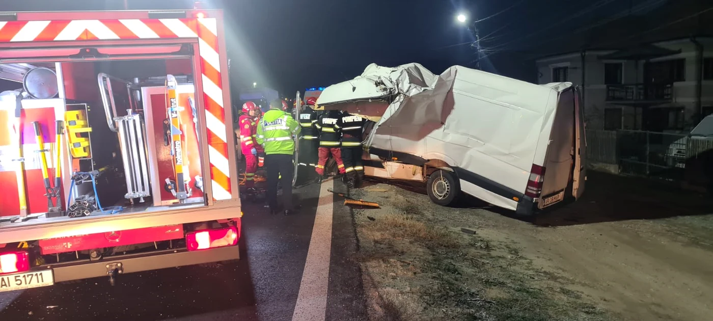 Accident mortal pe DN7 Valea Oltului la Gura Văii Bujoreni Foto DRDP Craiova