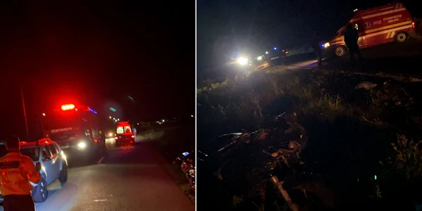 Trei motociclete s au ciocnit pe un drum județean din Vâlcea după lăsarea întunericului Foto ISU Vâlcea jpg