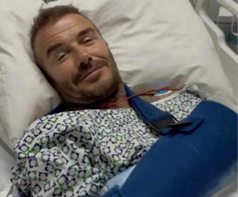 David Beckam, pe patul de spital FOTO: Instagram