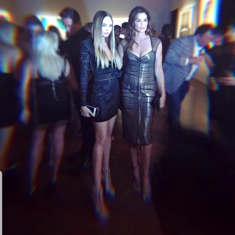 Elena Matei, alături de Cindy Crawford