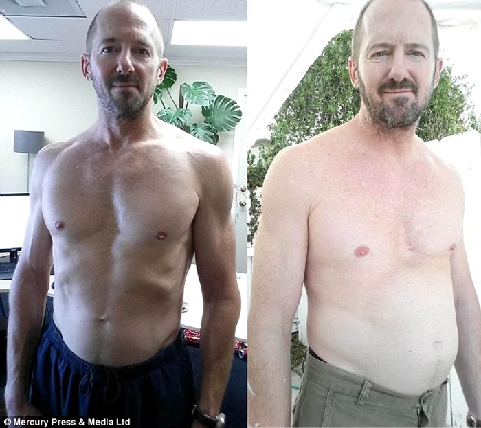 La sfârşitul experimentului, George avea cu 12 kilograme mai mult