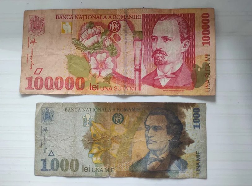 Înșelătoria cu lei vechi se extinde în Europa. Un tânăr le-a dat escrocilor 150 de euro pe o bancnotă fără valoare