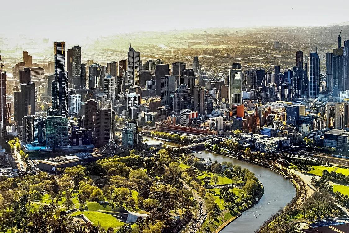 Orașul Melbourne. Sursa: Wikipedia. 