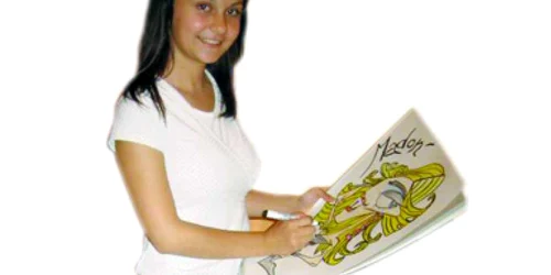 Resita: Iulia Grumeza, intre artele marţiale  şi artele plastice