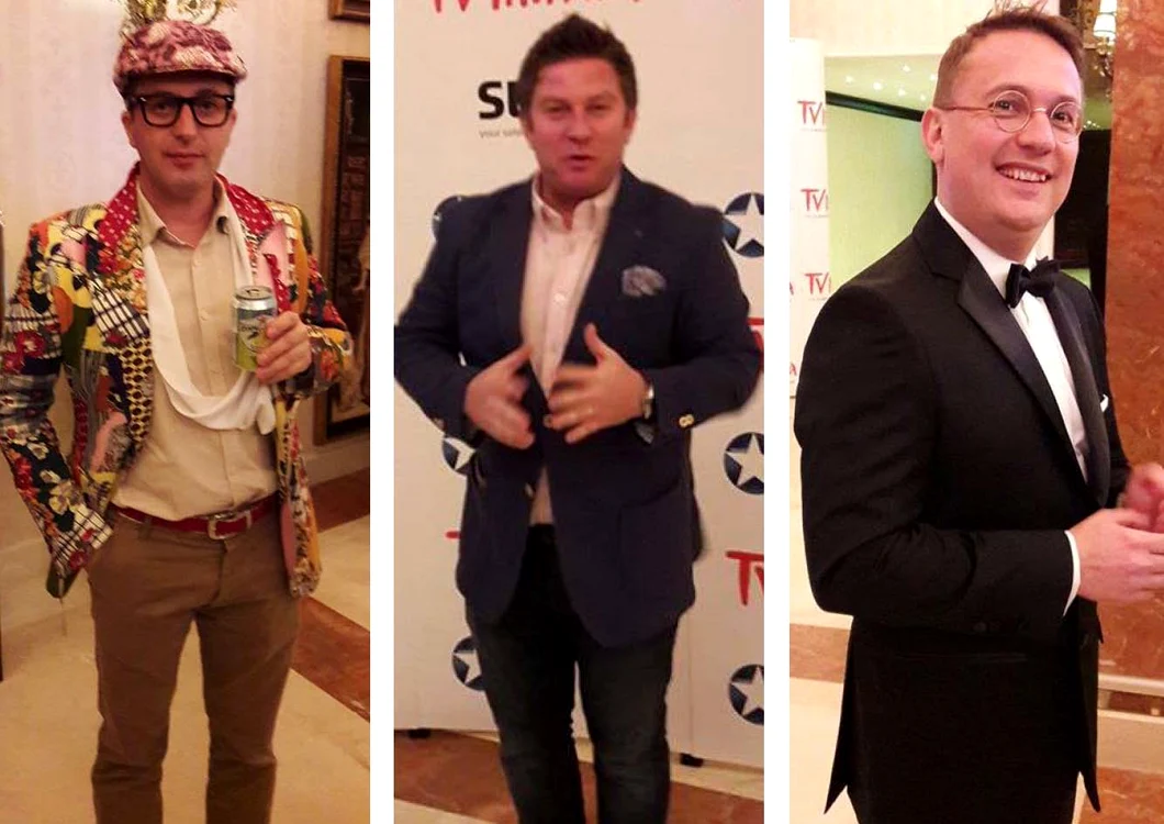 
    Dezbrăcatu', Pavel Bartoș și Marius Florea Vizante sunt primii care au pășit pe covorul roșu de la TV Mania Starscolaj: Click!  