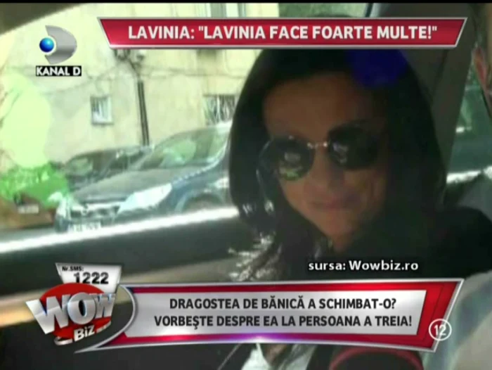 Lavinia Pârva evită să vorbească despre Ştefan Bănică junior (captură: Kanal D)