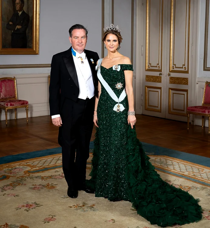 Prințesa Madeleine a Suediei și soțul ei, Christopher O'Neill. FOTO: Casa Regală