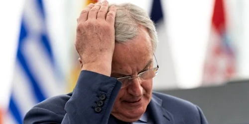 Michel Barnier in Parlamentul European de la Strasbourg FOTO EPA-EFE