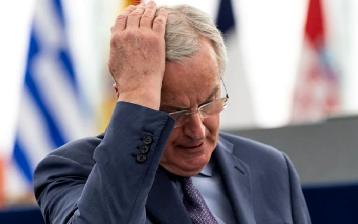 Michel Barnier, în Parlamentul European FOTO EPA-EFE