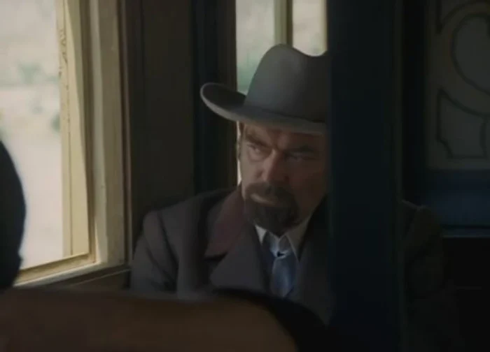 În "Artista, dolarii și ardelenii", Albulescu a fost Mac Wheeler, falsul căpitan Wilkinson, șeful bandiților