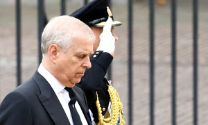 Prințul Andrew, Prințul Edward la înmormântarea Reginei Elisabeta a II a   GettyImages 1243362563 jpg