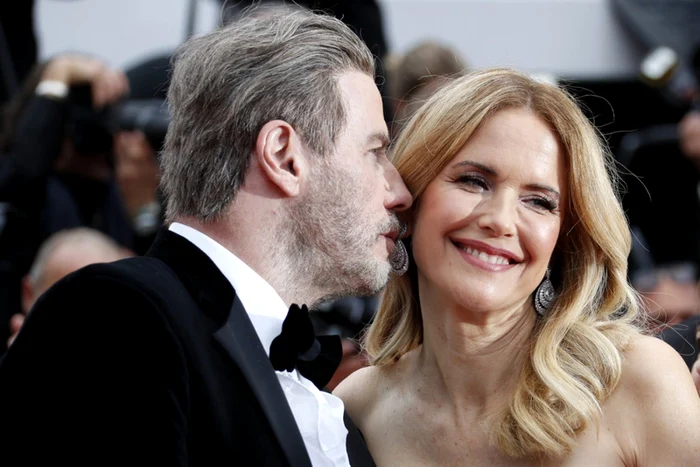 Kelly Preston, alături de soţul său, John Travolta, la Festivalul de Film de la Cannes, în 2018 Foto EPA EFE