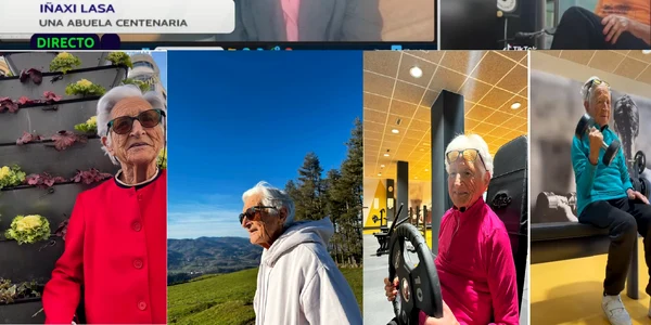 Inaxa Lasa femeia în vârstă de 100 de ani care merge de șapte ani la sală Colaj YouTube & Instagram 