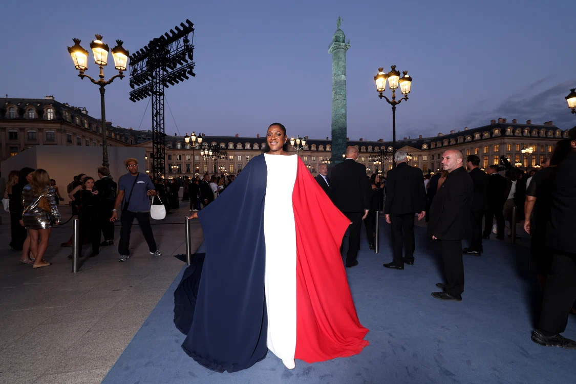 Marie Jose Perec prezentare de modă, Paris 2024  Foto Gettyimages
