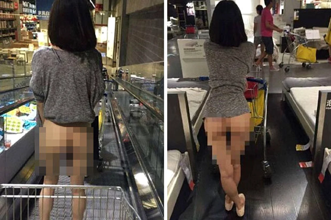 
    O fi fost prea cald la IKEA?Sursă: WEIBO  