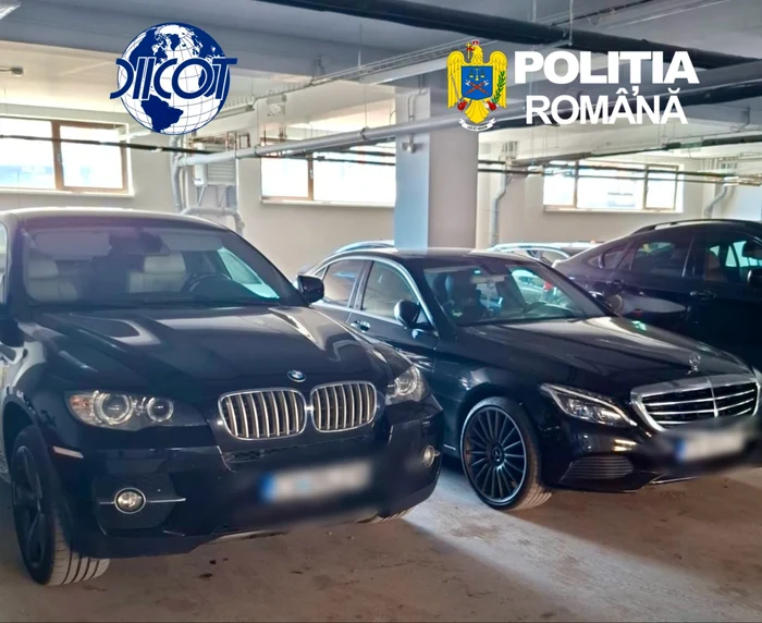 Patru mașini de lux au fost indisponibilizate FOTO DIICOT