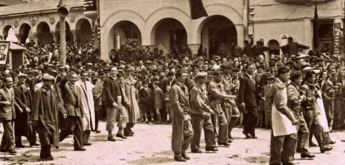 Ziua de 1 mai, în Hunedoara anilor 1950.