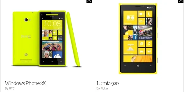 nokia lumia 920 htc 8x
