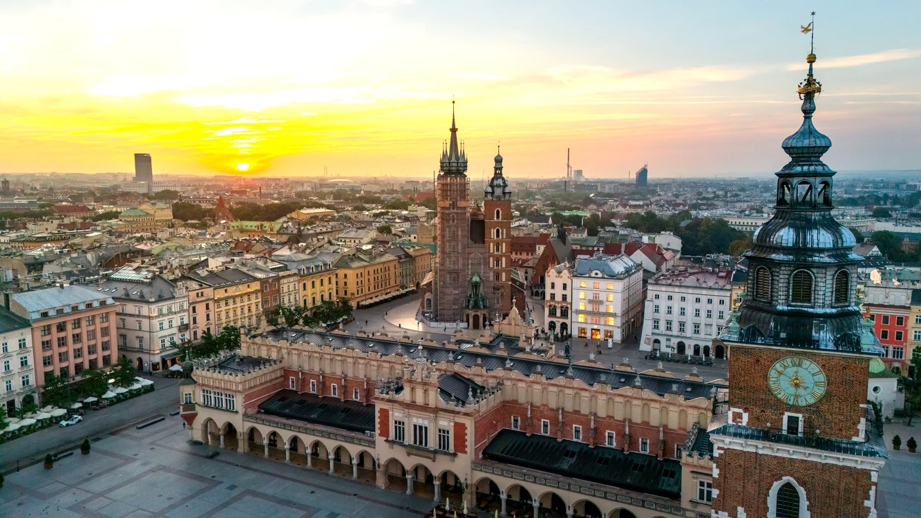 Cracovia, situată în sudul Poloniei FOTO: Getty Images