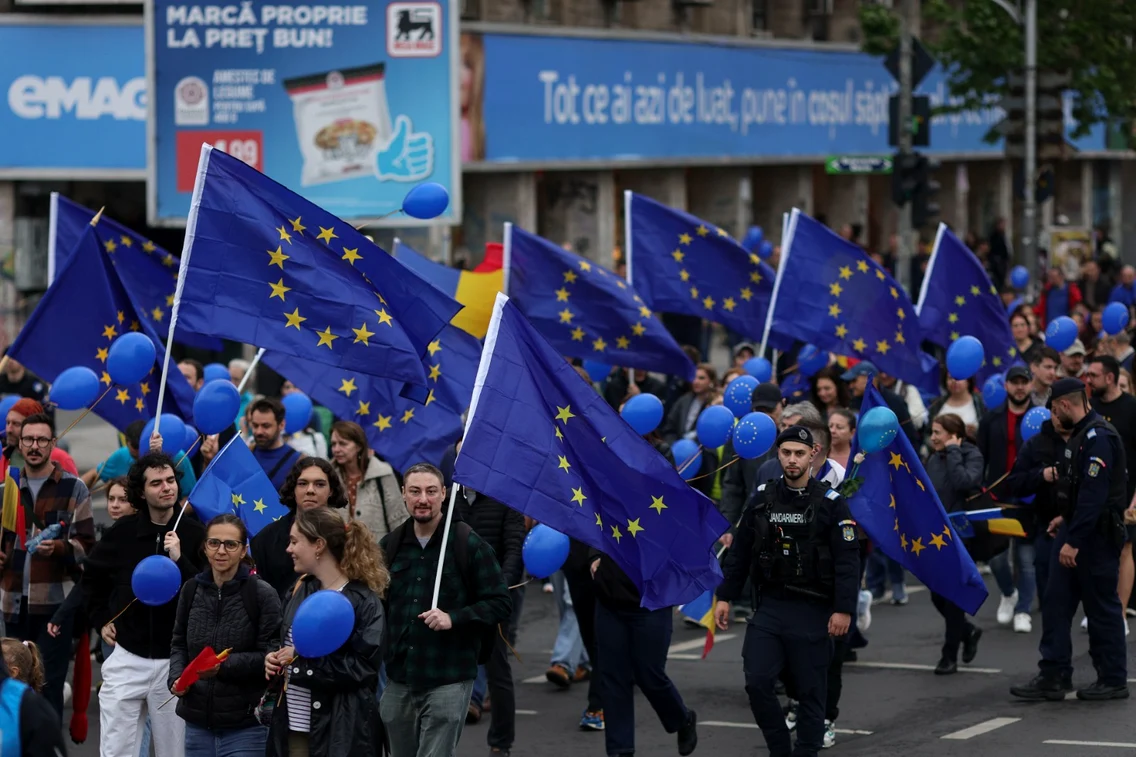 Evenimentul "Un singur drum: EUROPA!", 9 mai 2026. FOTO Inquam Photos / Octav Ganea
