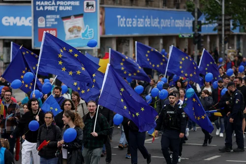 Evenimentul "Un singur drum: EUROPA!", 9 mai 2026. FOTO Inquam Photos / Octav Ganea
