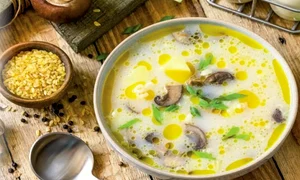 Supă cu ciuperci și bulgur jpg