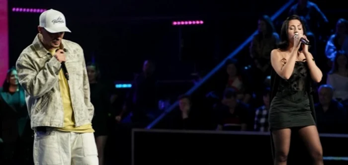 Nicole Cherry și Puya interpretează piesa “E vina mea” foto: Antena 1