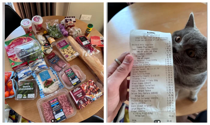 Lista de cumpărături pentru care bărbatul a cheltuit doar 39 de euro / FOTO: Reddit