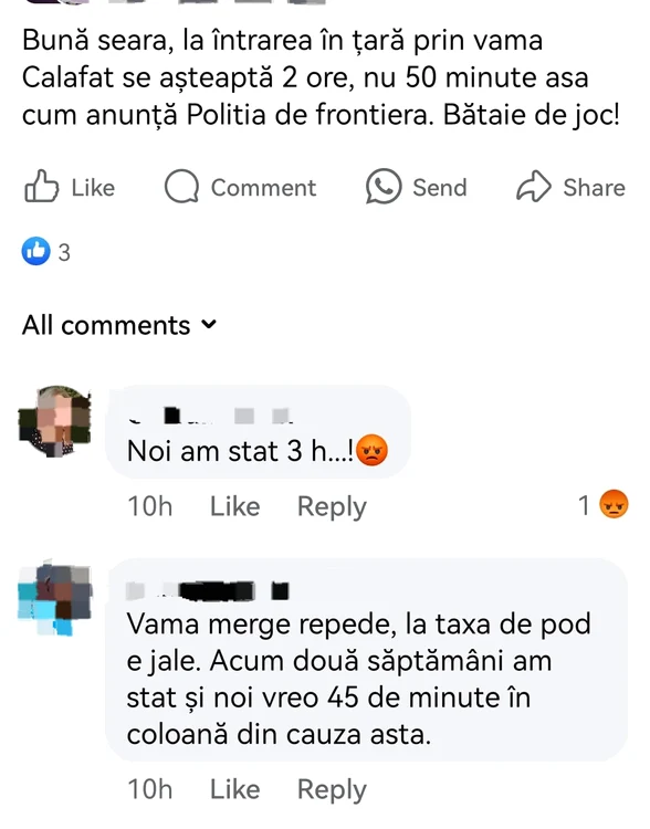 Nici în Vama Calafat lucrurile nu s-au desfășurat mai rapid