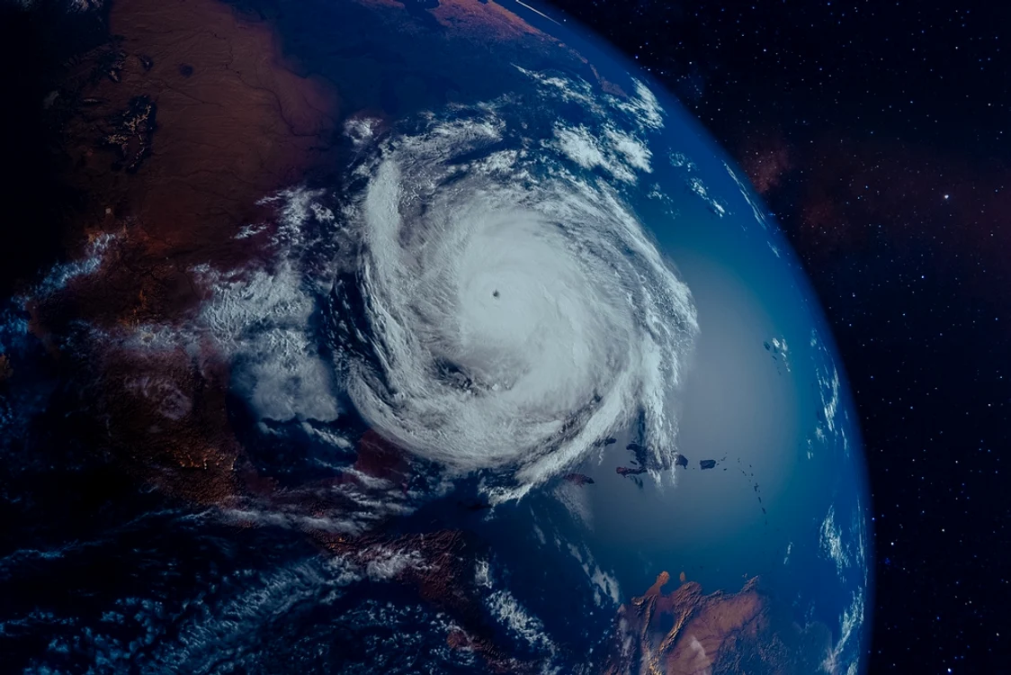 Imagine din satelit a ciclonului Idalia, în timp ce se îndreapta către Florida. FOTO Shutterstock