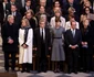 Michel Barnier cu soția, Nicolas Sarkozy, Carla Bruni, Francois Hollande, Julie Gayet, Gabrie Attal la Notre-Dam. FOTO: Getty Images