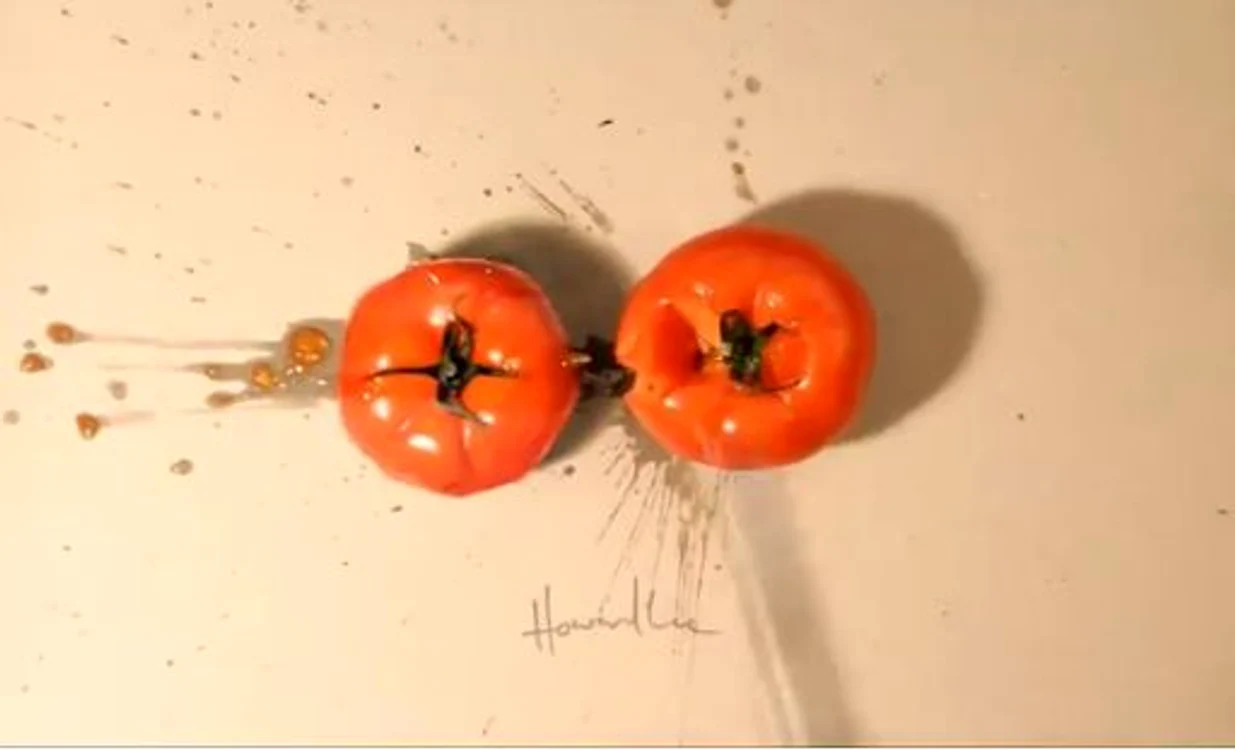 
    Îţi dai seama care e roşia reală şi cea desenată?foto: captură video   