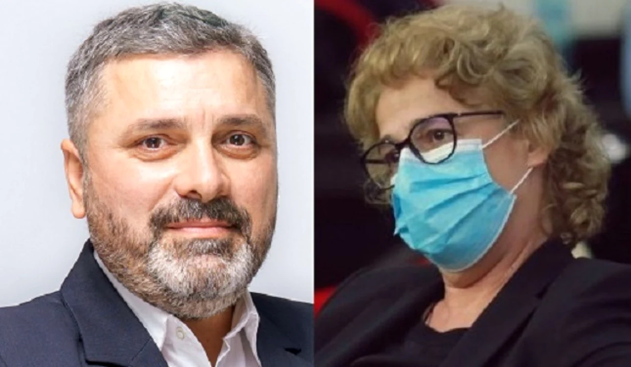 Remus Negoi (senator USR) şi Felicia Ovanesian (administratorul oraşului Constanţa)