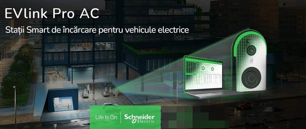 Schneider Electric lansează o nouă generație de stații de încărcare pentru vehicule electrice, EVlink Pro AC