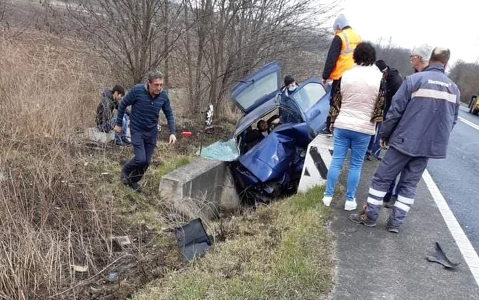 Accident rutier pe şoseaua Haţeg - Petroşani. FACEBOOK. Liviu B.