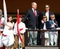Prinții de Monaco, alături de gemenii lor, la un meci de rugby