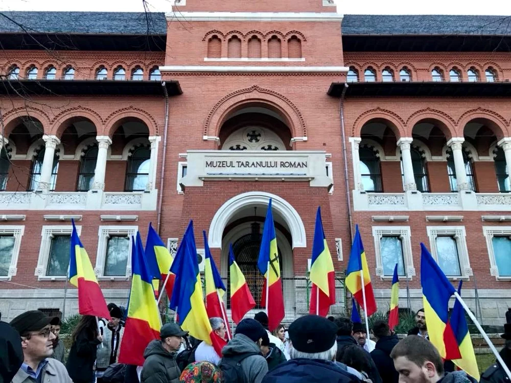 protest Muzeul Taranului Roman