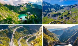 Transfăgărășan România cel mai frumos drum rutier de munte conform Top Gear Colaj DMS