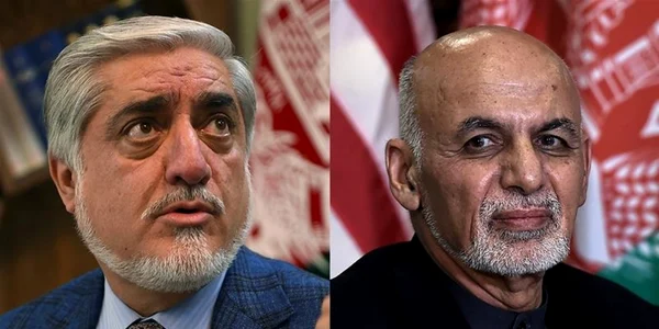 Ashraf Ghani si Abdullah Abdullah FOTO AFP