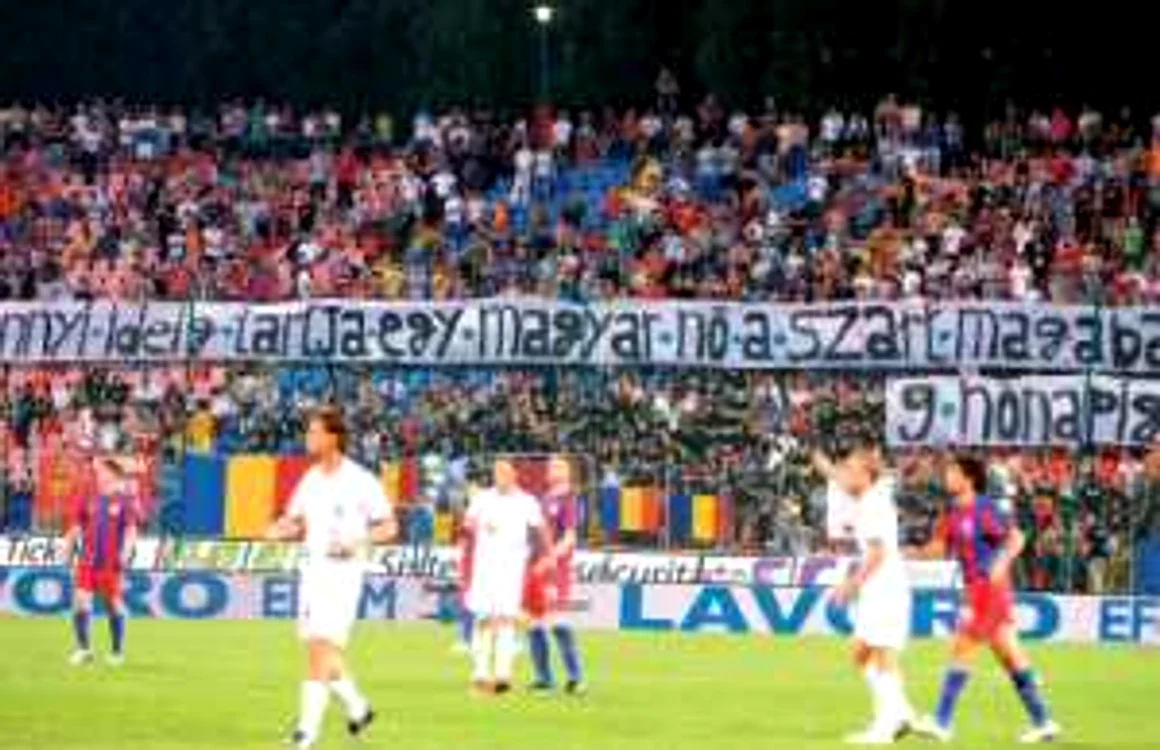 „Bannerul ruşinii“ a adus Stelei o amendă  de la UEFA de 50.000 de euro 